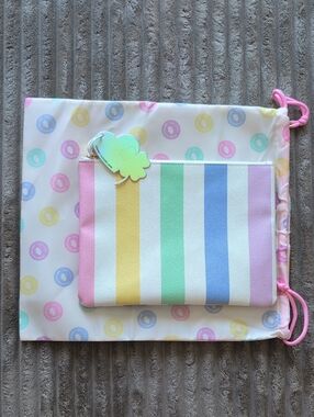 NWT Stoney Clover Striped Pouch And Bag
